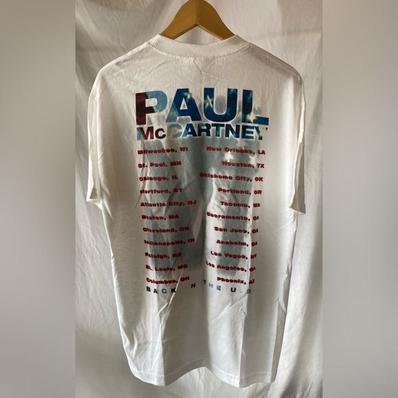 Paul McCartney Back in the US Tour 2002 Concert Tee - Large - Picture 4 of 5